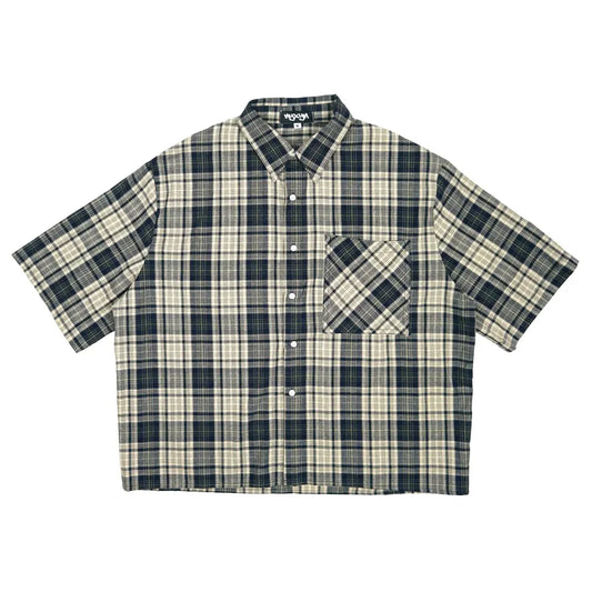 NYXYN - BOXY PLAID FLANNEL - MARINE
