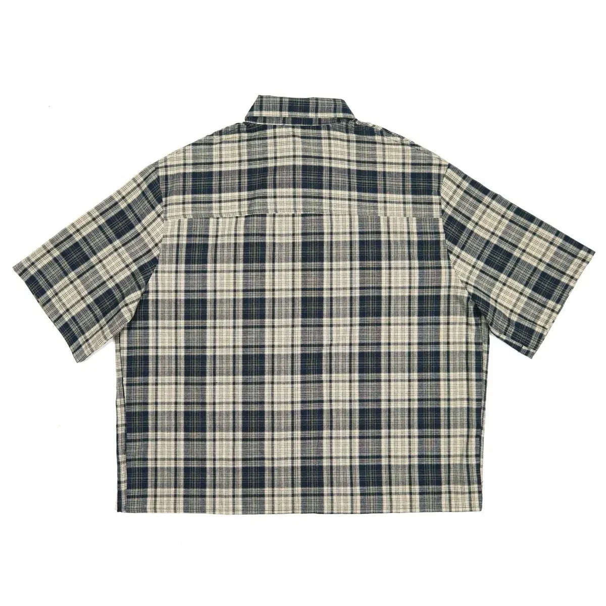 NYXYN - BOXY PLAID FLANNEL - MARINE