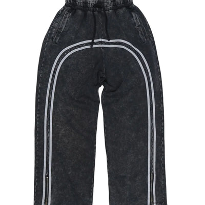 NYXYN - TWO-LINED SWEATPANTS - BLACK