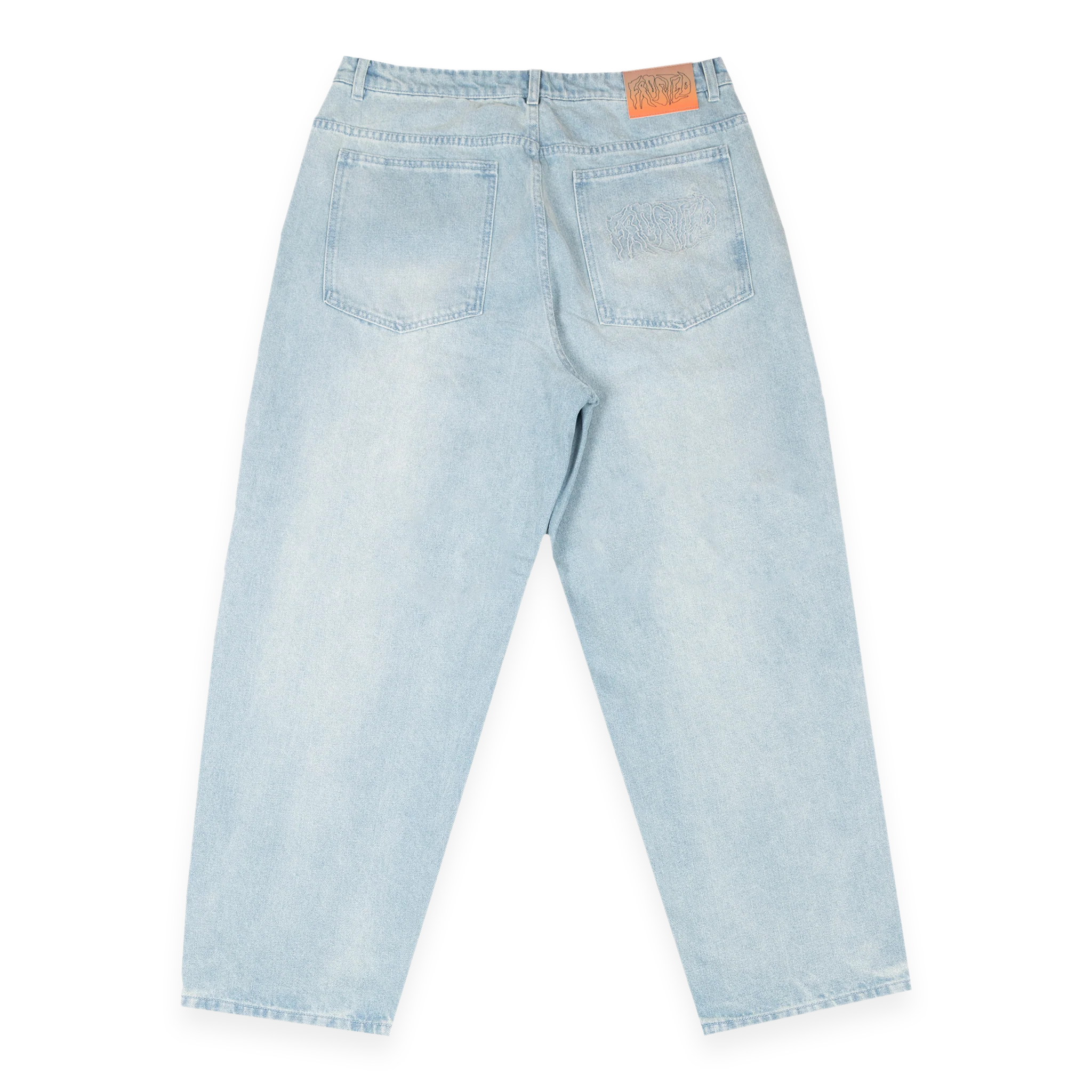 Frosted - Wavy Pants Sunfaded Light Blue