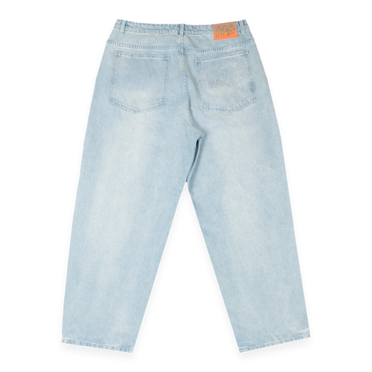 Frosted - Wavy Pants Sunfaded Light Blue