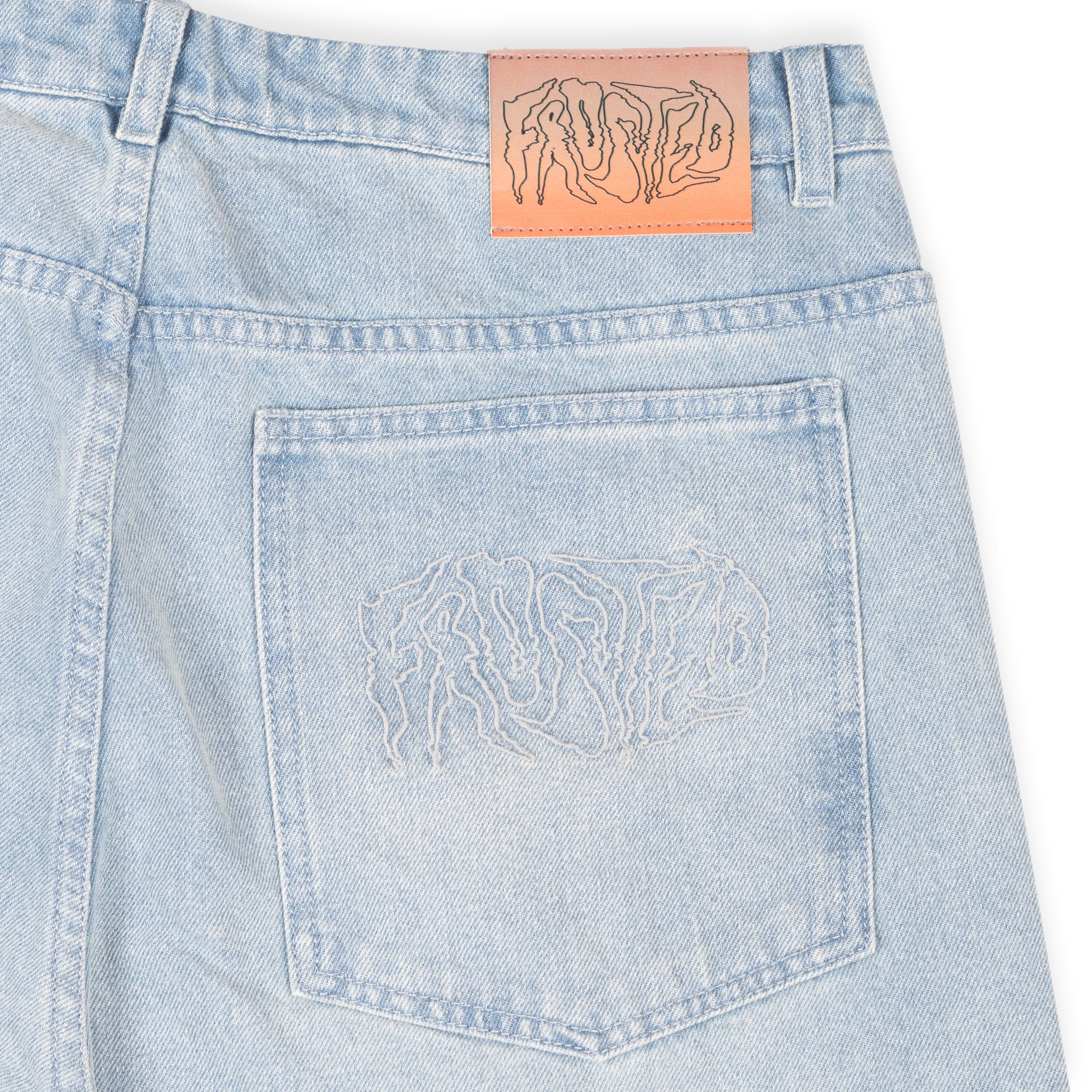 Frosted - Wavy Pants Sunfaded Light Blue