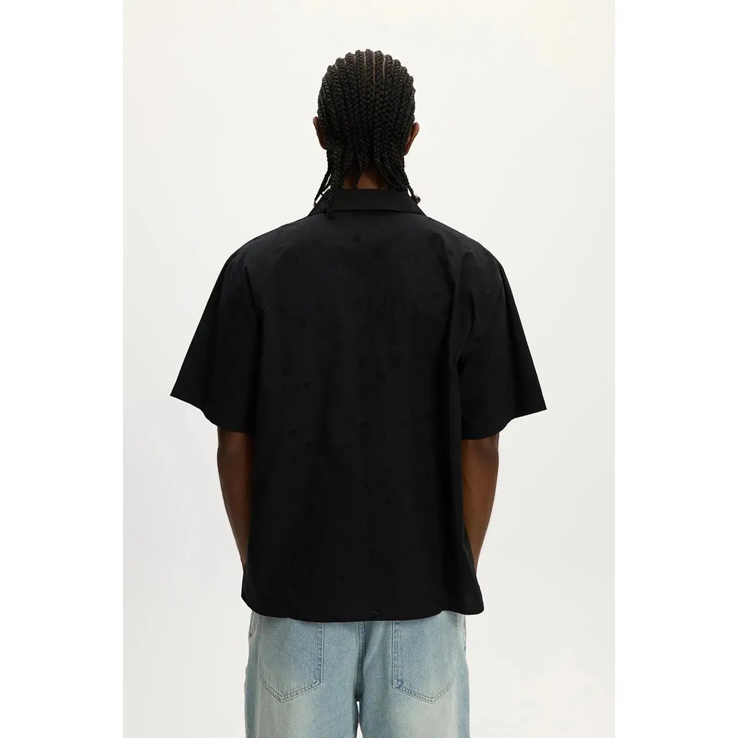 Embroidered Yacht Shirt – Black