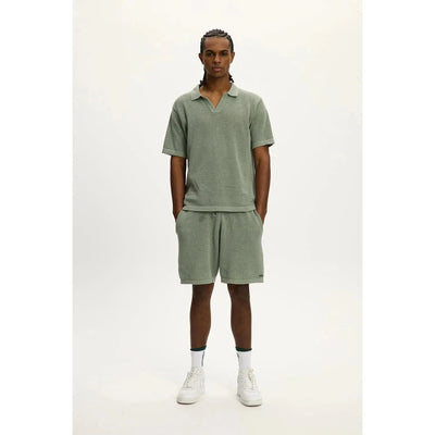 Knit Beach Polo - Jade