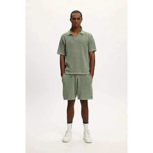 Knit Beach Polo - Jade