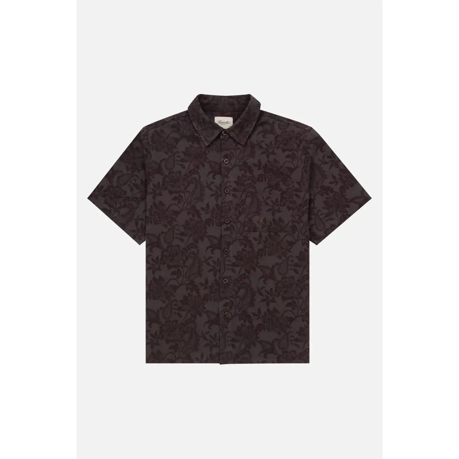Jacquard Linen Shirt – Charcoal
