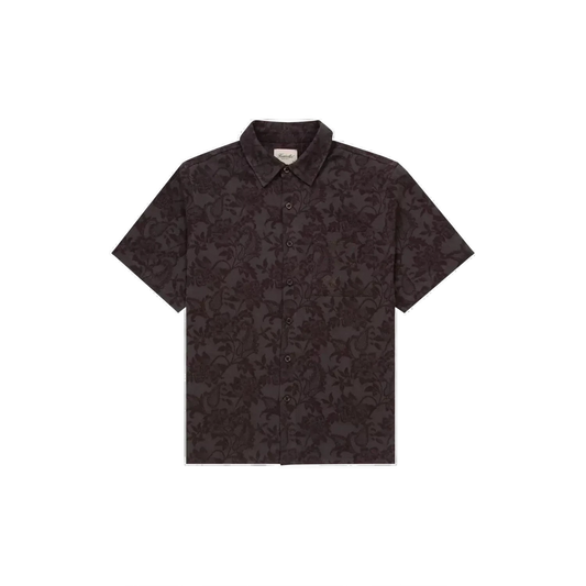 Jacquard Linen Shirt – Charcoal