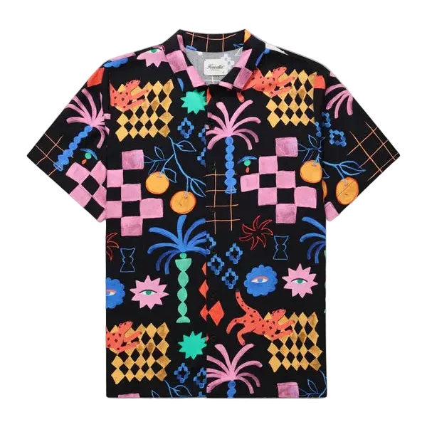 Beach Shirt - Black Sunny Vibes