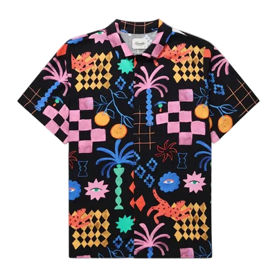 Beach Shirt - Black Sunny Vibes