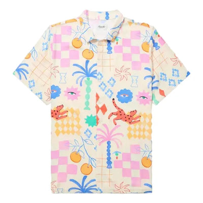 Beach Shirt - Cream Sunny Vibes