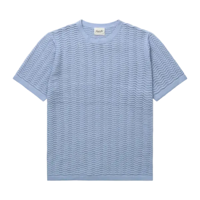 Wave Knit Tee - Rain Washed