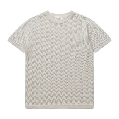 Wave Knit Tee - Sand