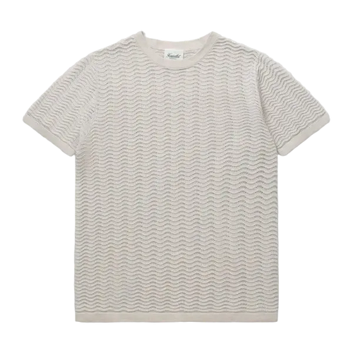 Wave Knit Tee - Sand