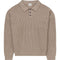 Knitted Polo- Taupe