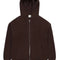 Knitted Zip Hoodie - Coffee