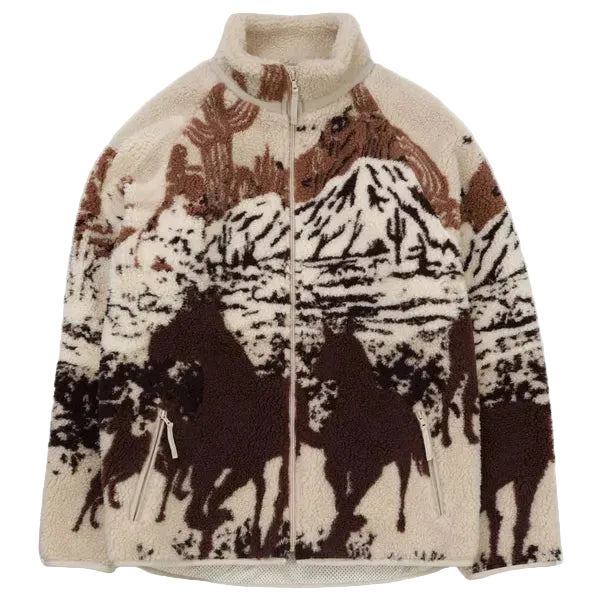 Polaire Sherpa imprimée - Étalon du désert