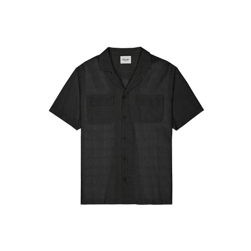 Chemise au crochet – Noire