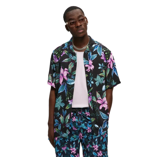 Chemise de plage 2.0 – Jungle rose