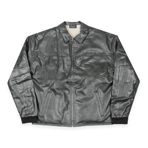 Frosted - Leather Jacket Washed Black