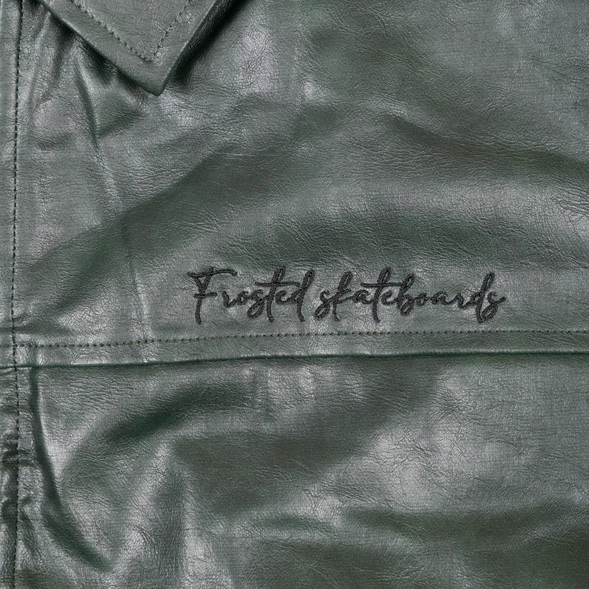 Frosted - Leather Jacket Green