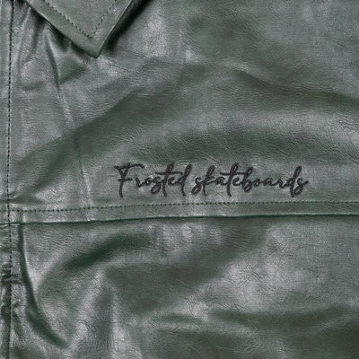 Frosted - Leather Jacket Green
