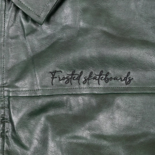 Frosted - Leather Jacket Green