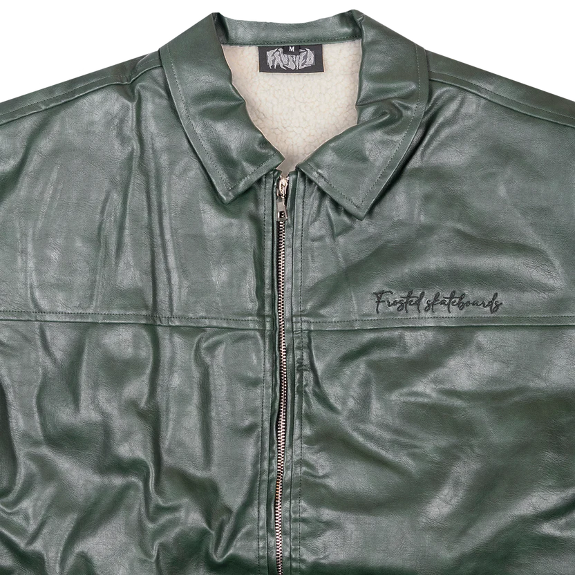 Frosted - Leather Jacket Green