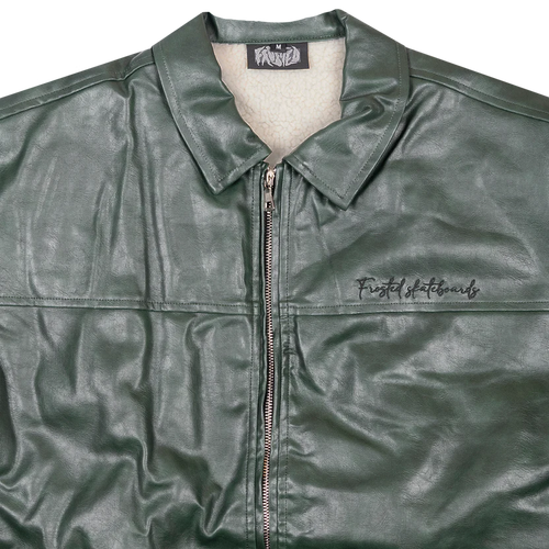 Frosted - Leather Jacket Green