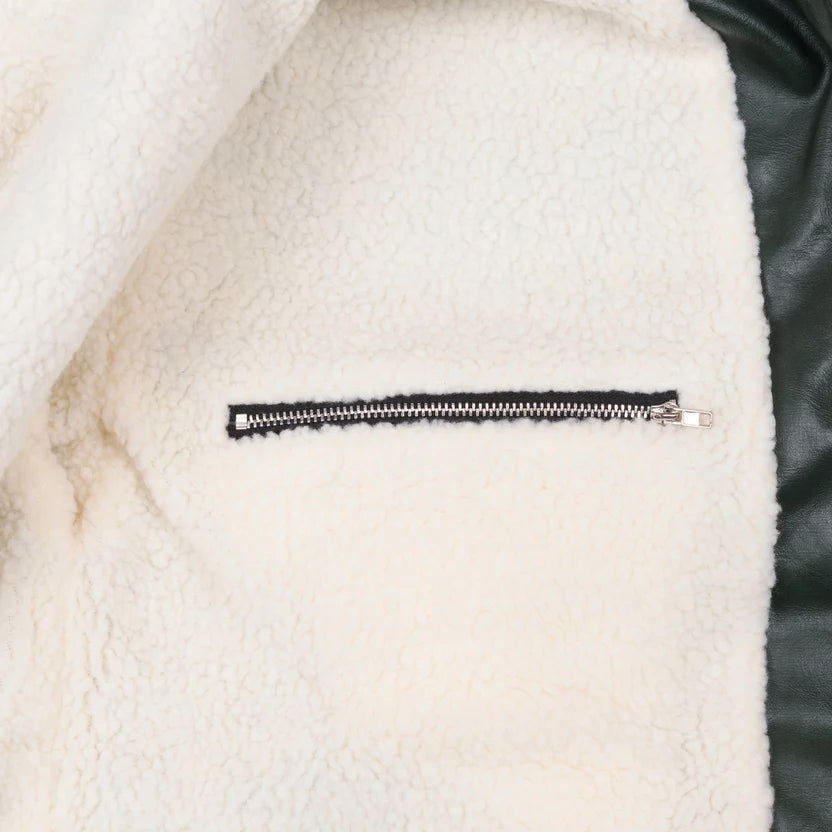 Frosted - Leather Jacket Green