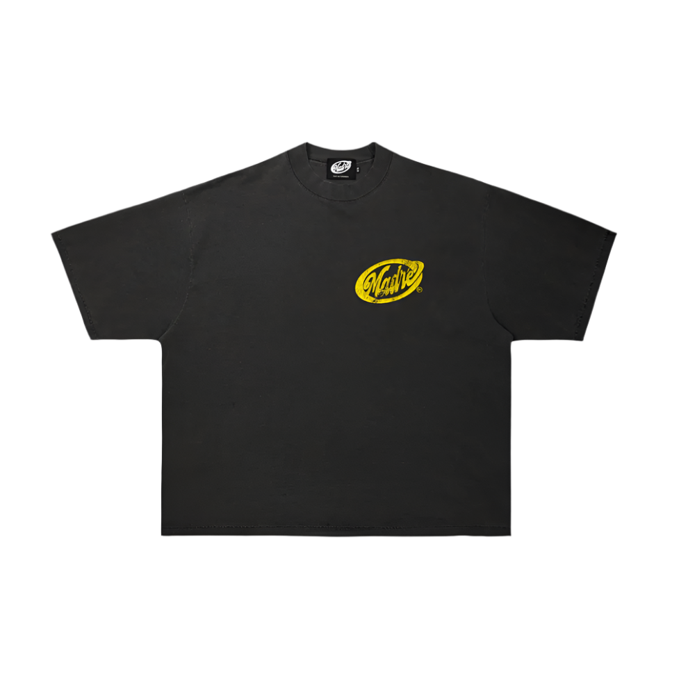 BOXY T-SHIRT - YELLOW TAPE