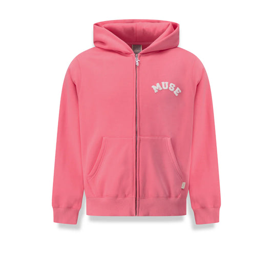 Heavyweight Chenille Zip-Up - Blush