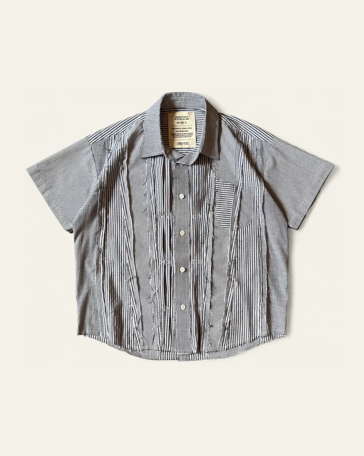 2DEGREECELCIUS -  Segment Button Up - Black