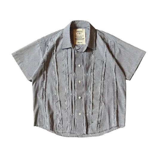 2DEGREECELCIUS -  Segment Button Up - Black