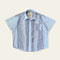 2DEGREECELCIUS -  Segment Button Up - Light Blue