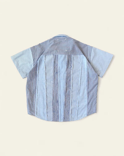 2DEGREECELCIUS -  Segment Button Up - Light Blue