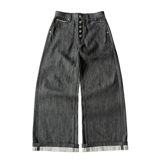 2DEGREECELCIUS - Warp Selvedge denim - Black