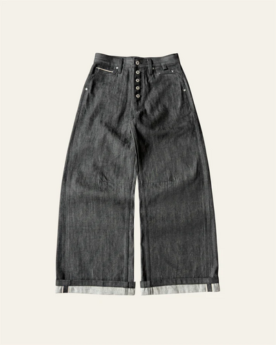 2DEGREECELCIUS - Warp Selvedge denim - Black