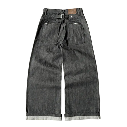 2DEGREECELCIUS - Warp Selvedge denim - Black