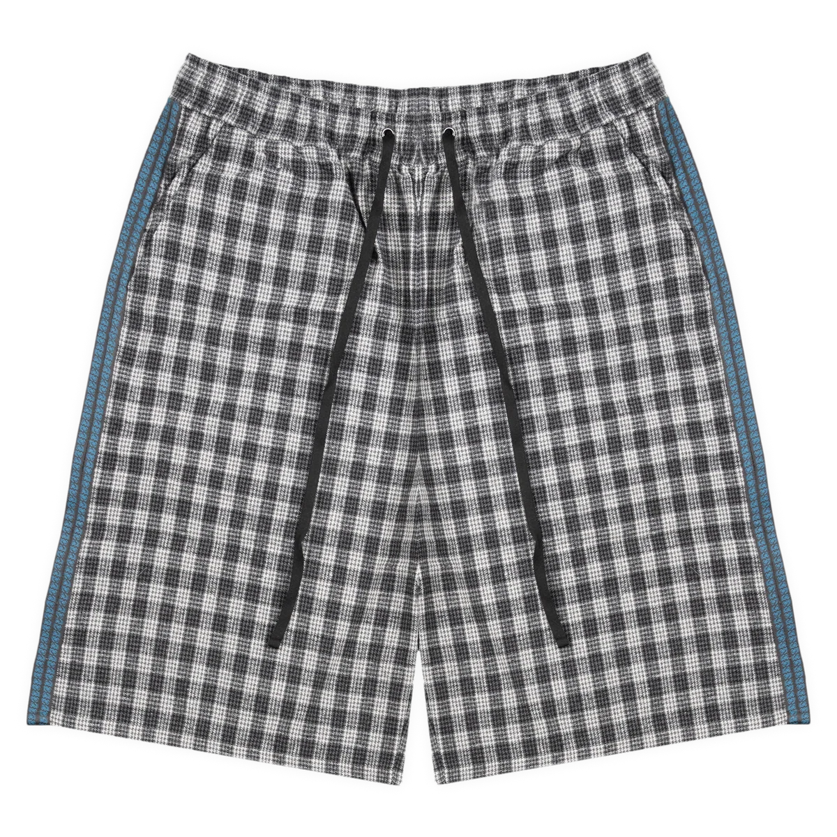 Frosted-Plaid Shorts Grey