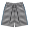 Frosted-Plaid Shorts Grey