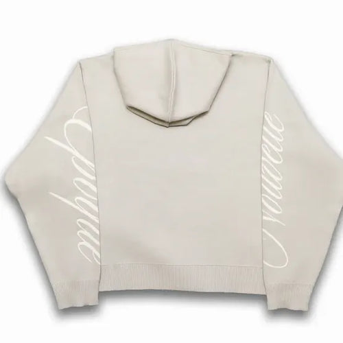 NE Zip-Up With Sleeve Logo - Grey