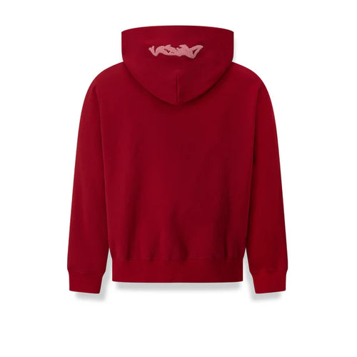 Heavyweight Chenille Hoodie - Cherry