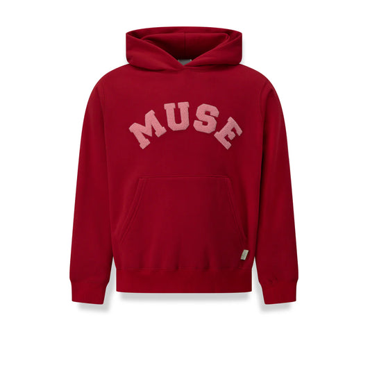 Heavyweight Chenille Hoodie - Cherry