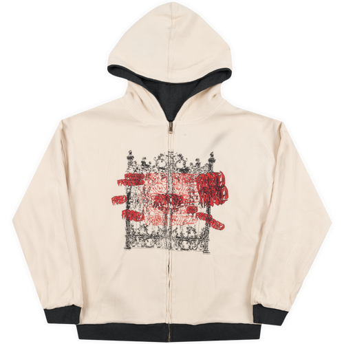 Reversible Waffle Black Hoodie