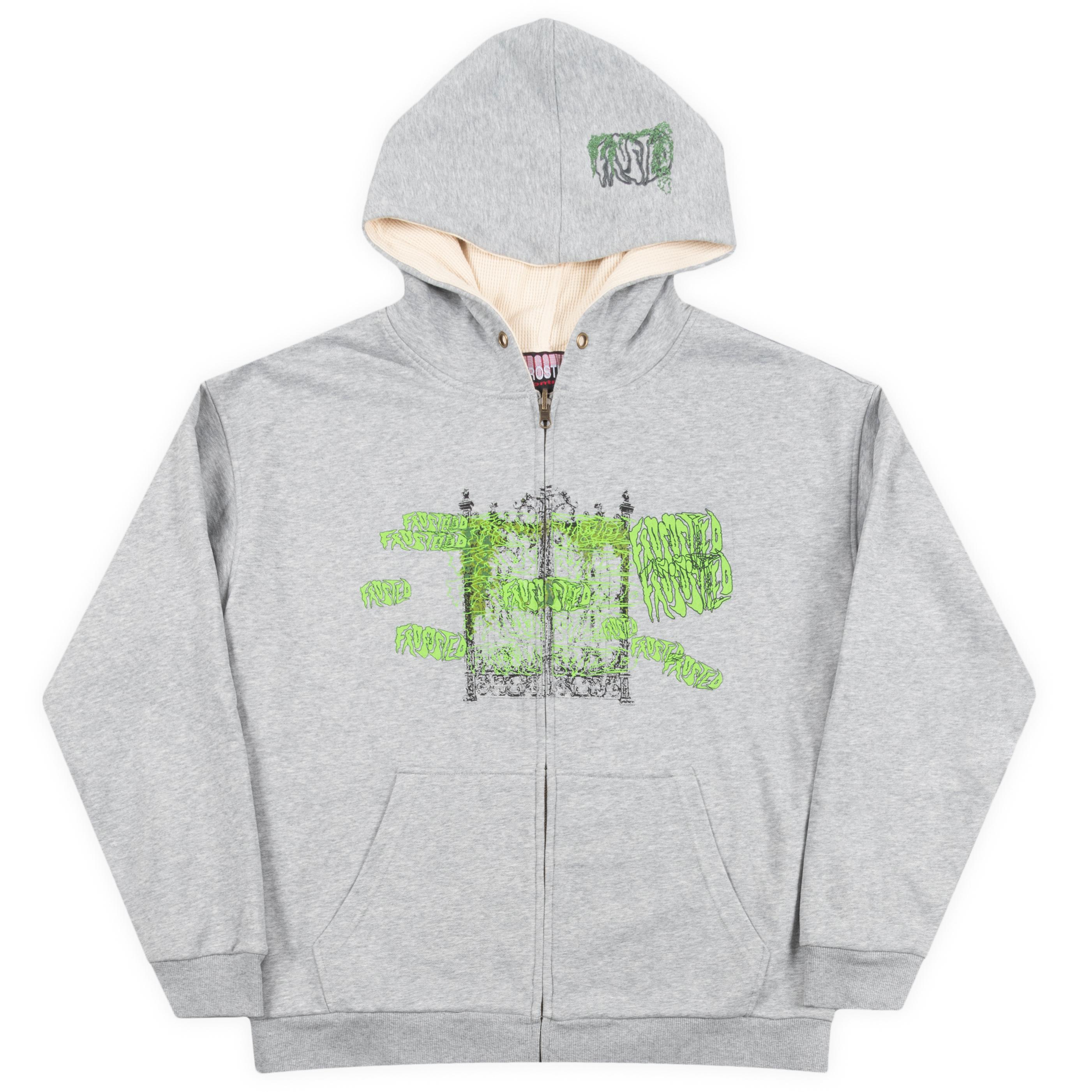 Reversible Waffle Grey Hoodie