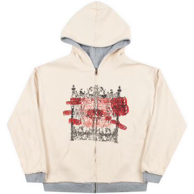 Reversible Waffle Grey Hoodie