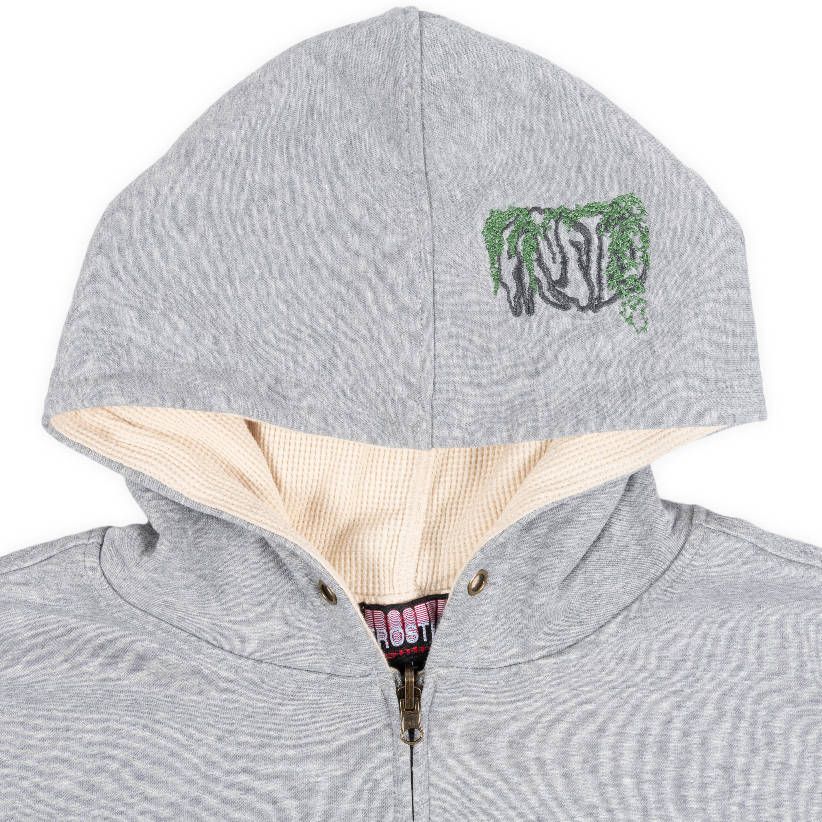 Reversible Waffle Grey Hoodie