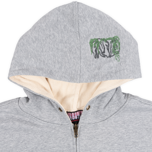 Reversible Waffle Grey Hoodie