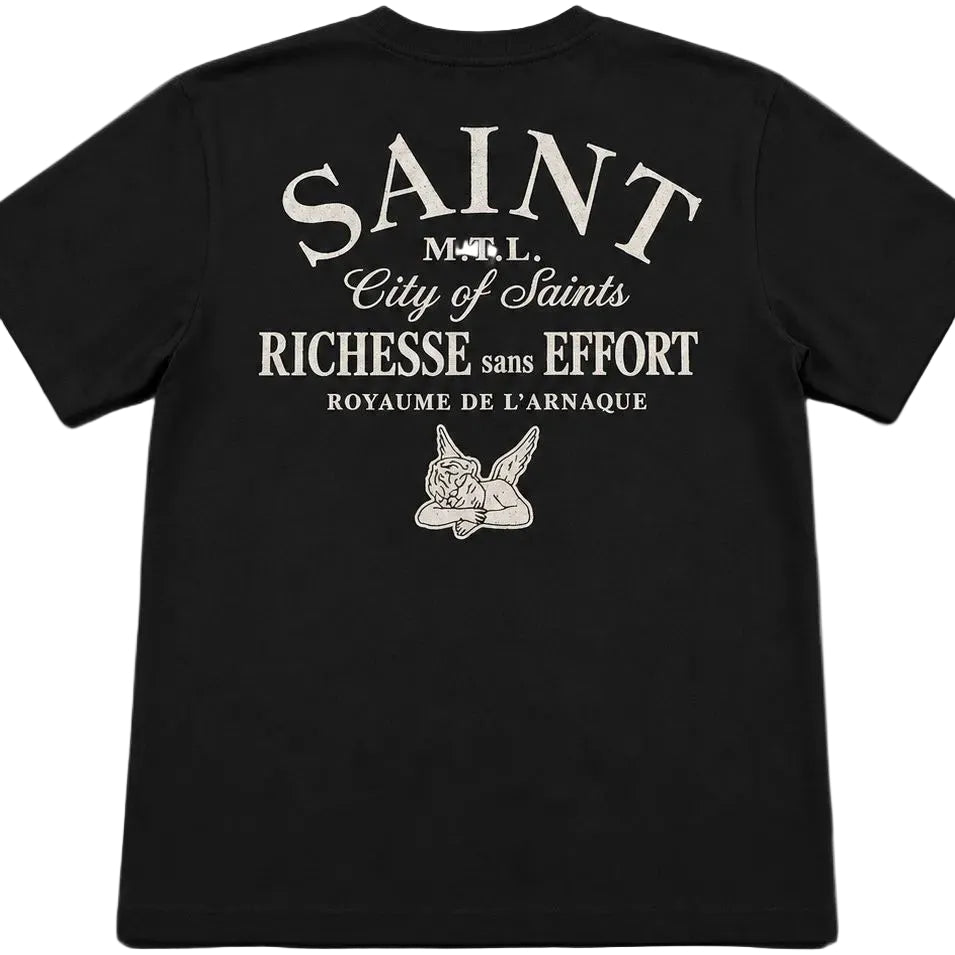 Black Tee - Saint logo COS