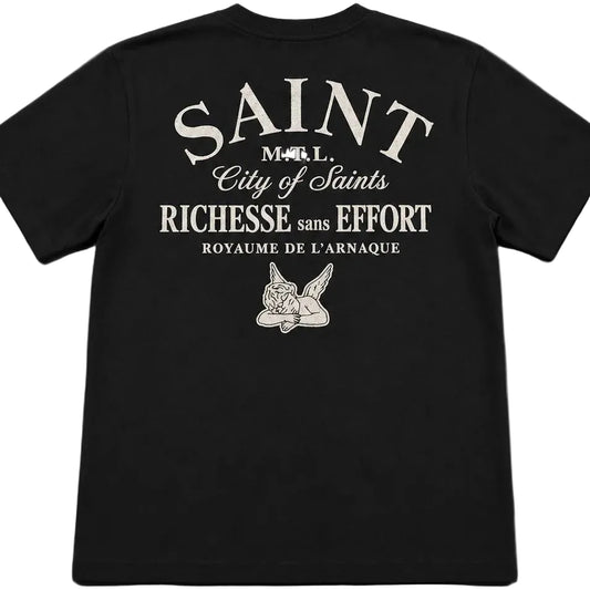 Black Tee - Saint logo COS